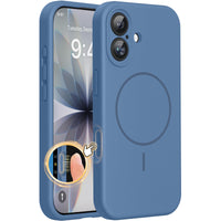 Magnetic for iPhone 17 Pro Max Case, Compatible with MagSafe, Integrated Silicone Camera Control Cover, 3.0mm Thicken Shockproof Drop Protection Phone Case for 17 ProMax, Orange