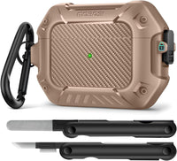 AirPods Case with Lock & Keychain & Cleaner Kit